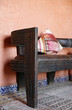 Cushion on a wooden chair
