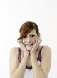 Distressed woman