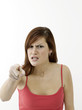 Angry young woman