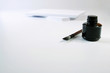 Foto: Paintbrush with paper and ink Paintbrush with paper and ink