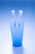 Toothbrushes in a cup