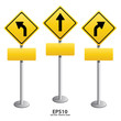 Signs straight vector