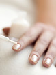 Applying nail polish