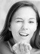 Woman winking