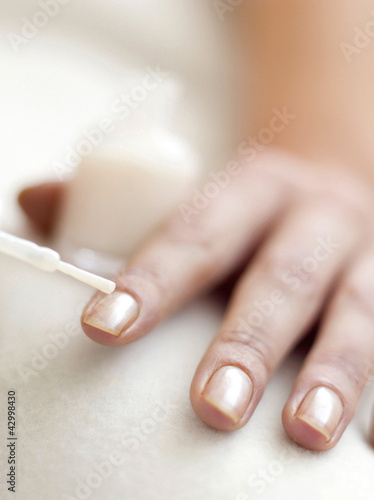 Photo: Applying nail polish Applying nail polish