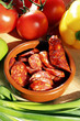 Sausages in a bowl