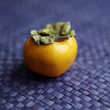 High angle close-up of persimmon