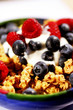 Breakfast cereal with yoghurt and berries