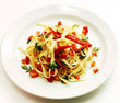 Fettuccine with vegetables