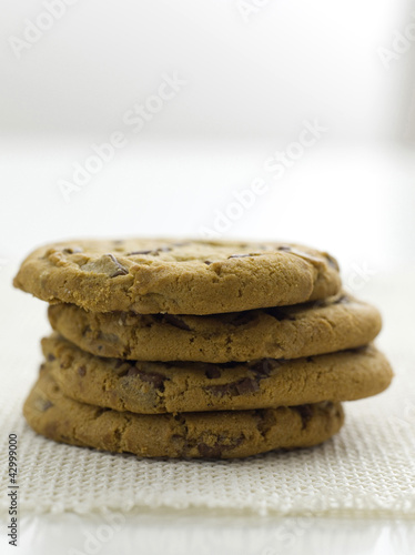 Photo: White chocolate chip cookies White chocolate chip cookies
