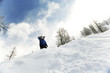 Man with his snowboard