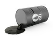 Illustrazione: Oil is spilling from the barrel Oil is spilling from the barrel