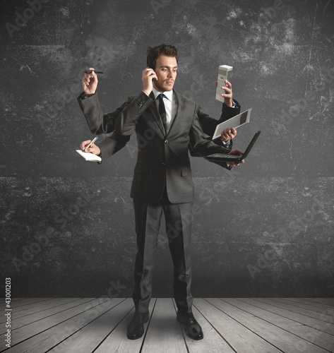 Photo: Multitasking businessman Multitasking businessman