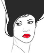 Vector: Drawing girl Drawing girl