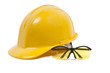 Safety Glasses and Hard Hat