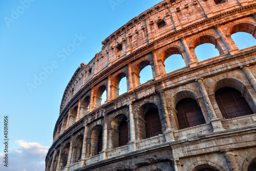 Photo: Colosseum at sunset Colosseum at sunset