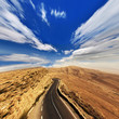 Straße in Tunesien / Sahara