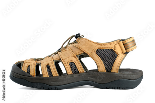 Foto: Sandal isolated on white background Sandal isolated on white background