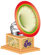 Vector: Old gramophone with horn speaker Old gramophone with horn speaker