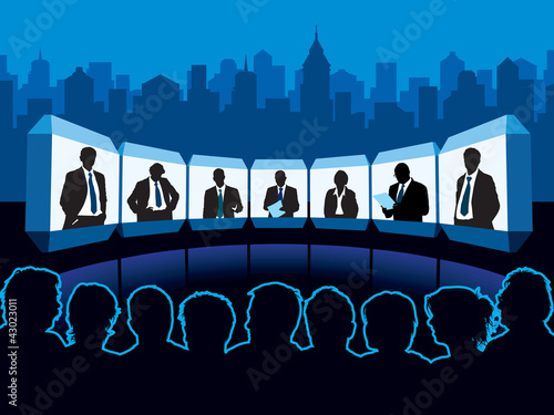 Vector: Virtual meeting Virtual meeting