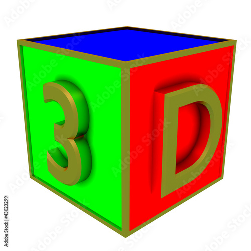 Ilustración: 3d colour boxes 3d colour boxes