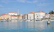 Hafen im Seebad Piran in Slowenien