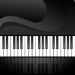 Abstract background with piano keys