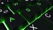 Tastatur-Raster Verlauf schwarz