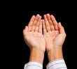 Two business hands