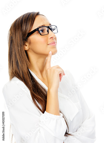 Photo: Thinking businesswoman Thinking businesswoman