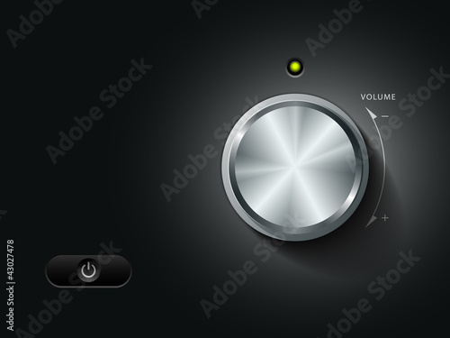 Vector: Volume Knob Control, vector illustration Volume Knob Control, vector illustration