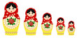 Traditional matryoschka dolls