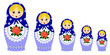Traditional matryoschka dolls