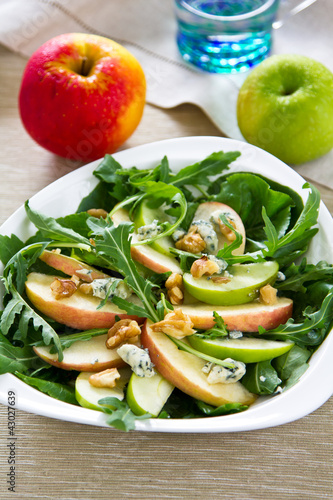 Photo: Apple,Rocket and Blue cheese salad Apple,Rocket and Blue cheese salad
