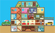 House in a cut