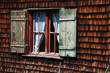 Idyllic Alpine Cottage Window