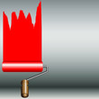 Farbwalze rot