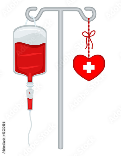 Vector: Give Blood - Save lives! Give Blood - Save lives!