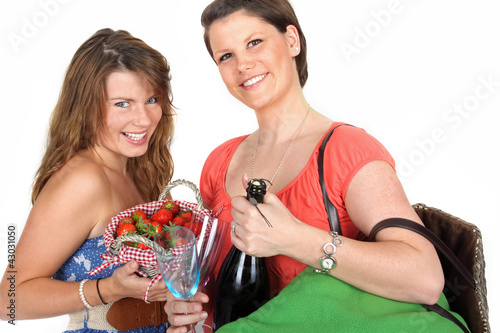 Foto: Erdbeeren und Sekt Erdbeeren und Sekt