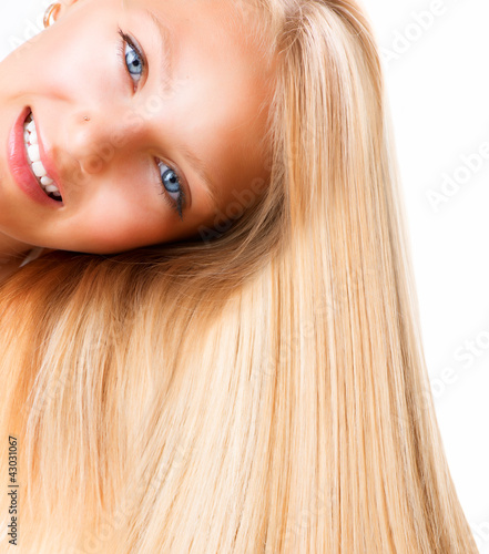 Photo: Blonde Girl with Blue Eyes Blonde Girl with Blue Eyes