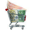Shopping Cart with money