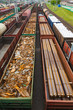 Foto: containers and cars at the railroad station containers and cars at the railroad station