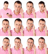 Photo: Male expressions on the phone Male expressions on the phone
