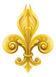 Gold Fleur-de-lis design
