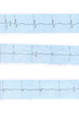 Heart. Blue cardiogram