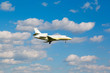 a small jet private jet comes in to land