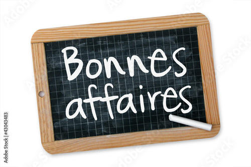 Photo: Ardoise "Bonnes affaires" Ardoise "Bonnes affaires"