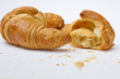 Angebissenes Croissant