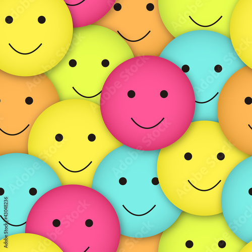 Vector: seamless vector smileys seamless vector smileys