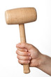 Hand with hammer